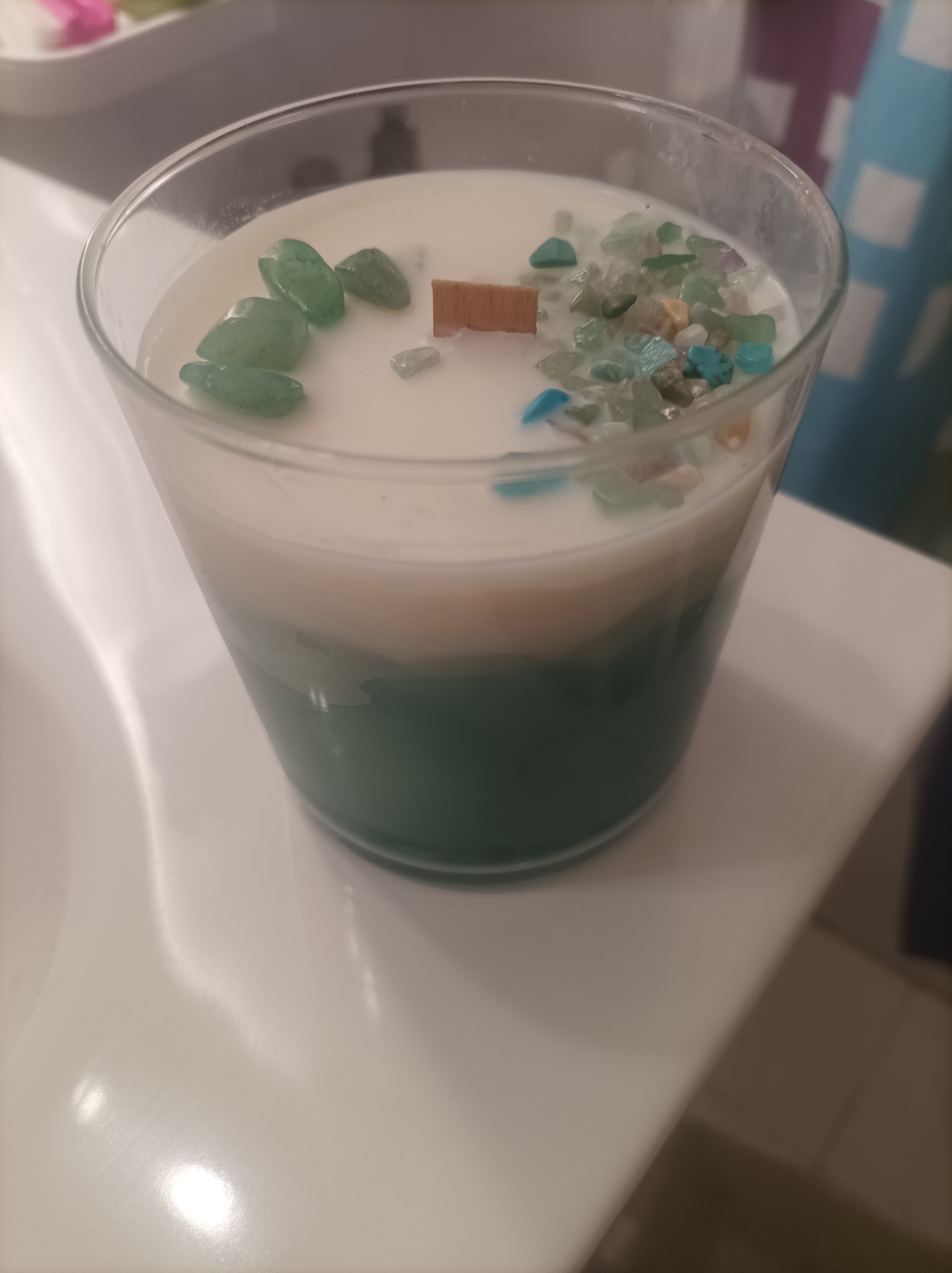 Velas con minerales