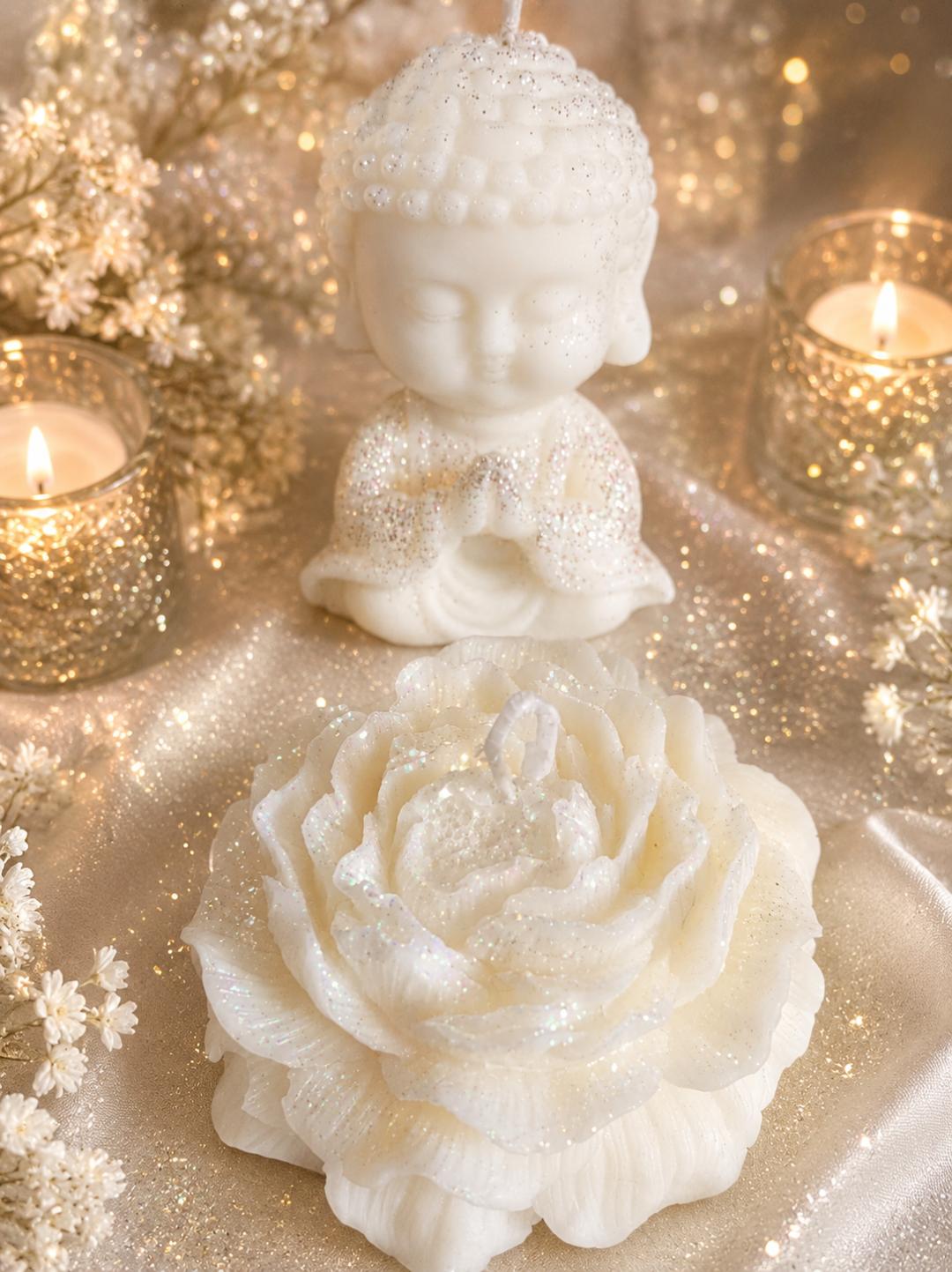 BUDA BLANCO CON PEONIA
